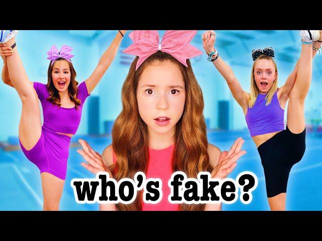 3 Cheerleaders vs 1 Fake