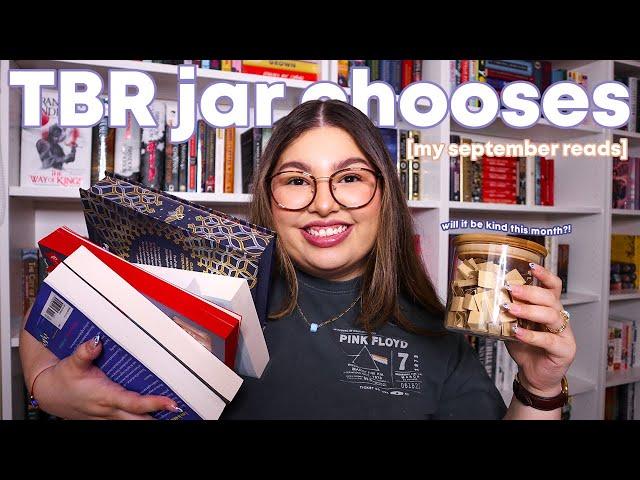 TBR prompt jar chooses my september reads! let's make a september TBR cart together 🫙️