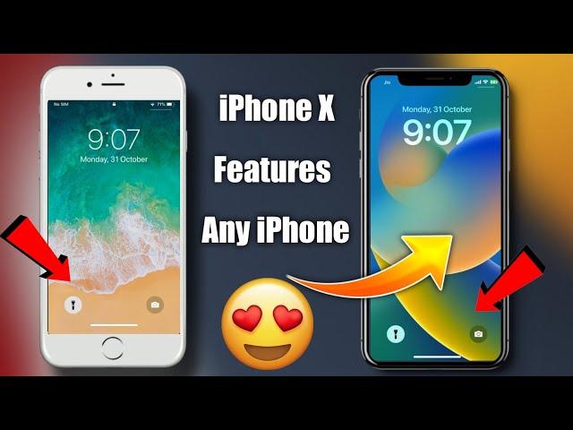 How To Get iPhone X Notch On iPhone 5s/6/6 Plus | Fix iPhone Home Button Not Working