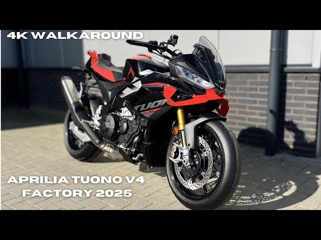 APRILIA Tuono V4 Factory 2025 4K Video