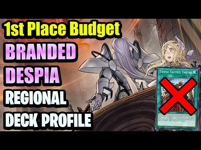 1st Place BRANDED DESPIA Regional Deck Profile (NO THRUST NEEDED!) Budget Build | 134 Players