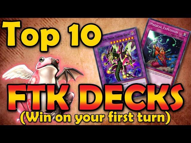 Top 10 FTK Decks in Yugioh's History (Decks That Win On Your First Turn)