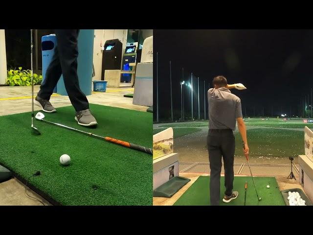 Marina Bay Golf Course: Driving Range practice session