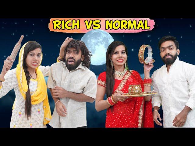 Karwachauth Rich vs Normal | Sanjhalika Vlog