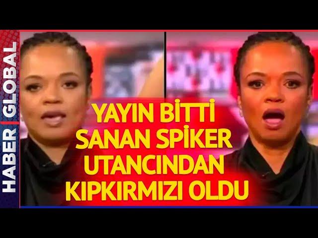 Canlı Yayının Bittiği Sanan Spiker Öyle Bir Hareket Yaptı ki... Tüm Dünya Bu Görüntüleri İzledi