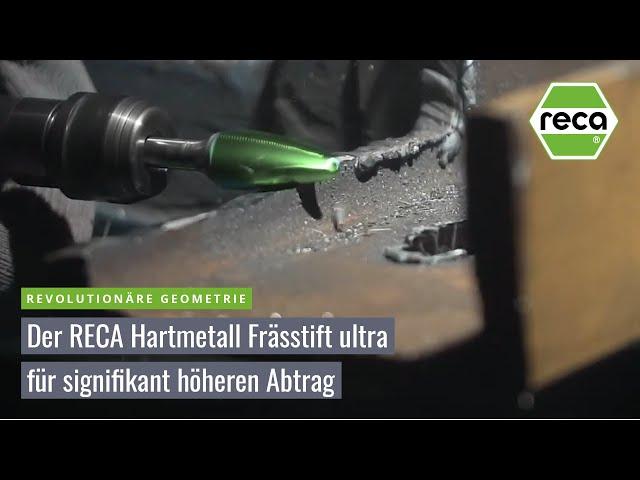 Der ultra Hartmetall Frässtift von RECA - für Stahl, Edelstahl, Gusseisen und und und ...