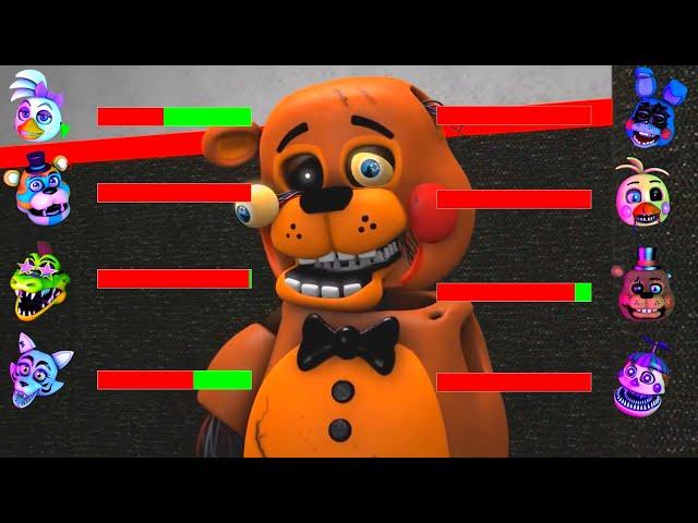 [SFM FNaF] Hoaxes vs Security Breach WITH Healthbars