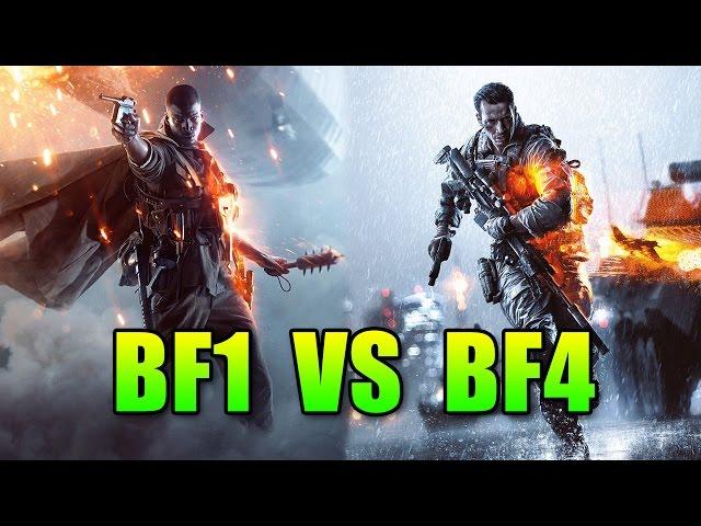 Battlefield 1 VS Battlefield 4