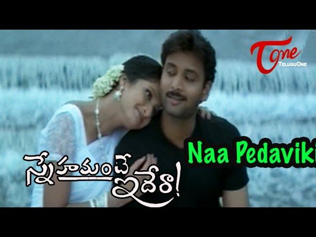 Snehamante Idera Songs - Naa Pedaviki - Sumanth - Pratyusha