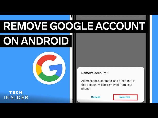 How To Remove A Google Account On Android