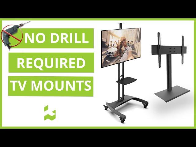 Mount Your TV Without Drilling Holes in Your Wall | Kanto Solutions