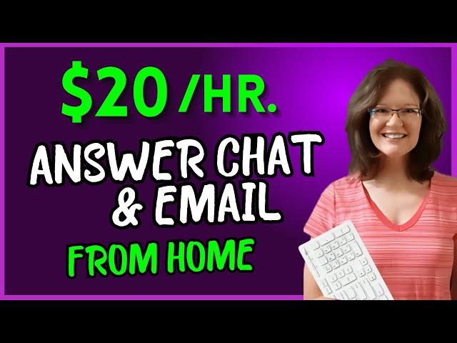 BACKGROUND NOISE OK ! Answer Chat & Email From Home And Make At Least $20/Hr. | Work From Home Jobs