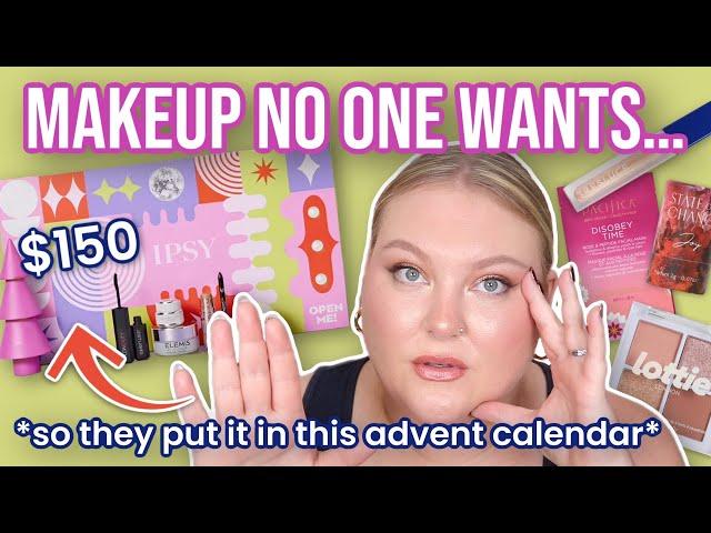 I Feel Like I Got SCAMMED... $150 IPSY Beauty Advent Calendar Unboxing