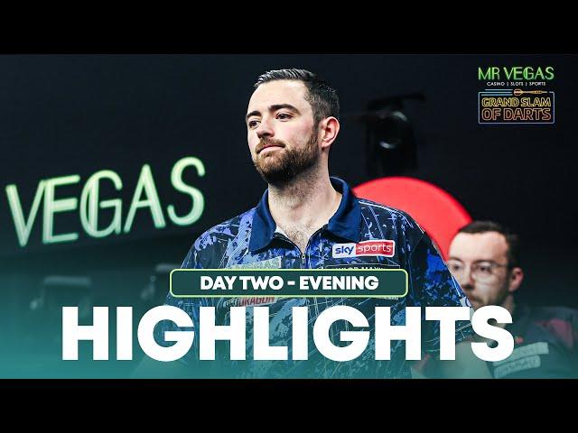 CHAMPS STUNNED! Day Two Evening Highlights - 2024 Grand Slam of Darts