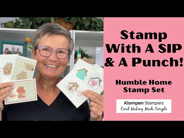 Easy Beginner Cards: Stamp with a SIP and Punch | Humble Home Bundle Tutorial