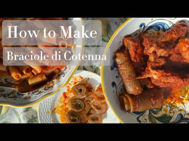 How to make Braciole di Cotenna/Cotica (Pig Skin Braciole)