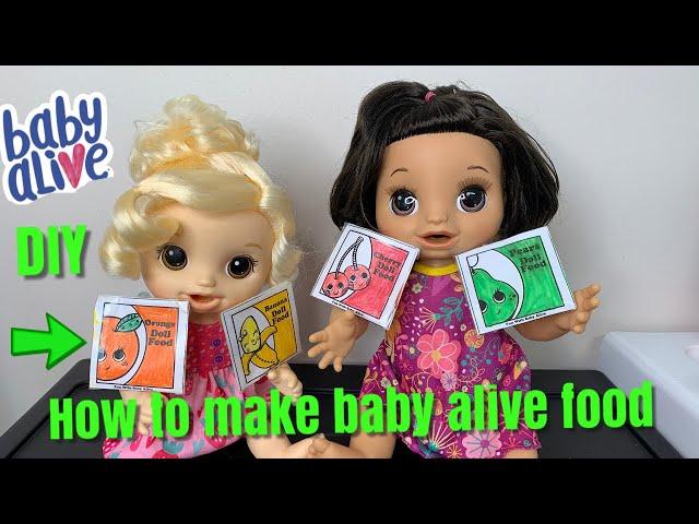 How To Make Baby Alive Food DIY doll food