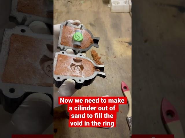 How to #sandcast a #signetring #punisher version #casting