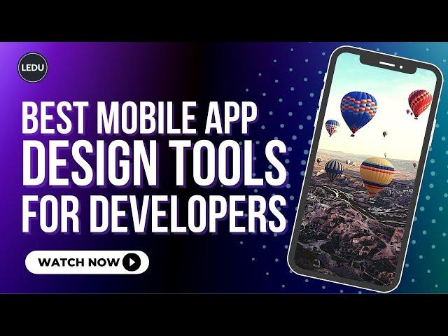 Best Mobile App Design Tools For Developers | #appdesign #mobileapp #programming