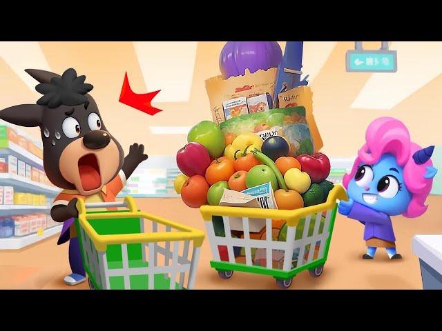 Grocery Store Shopping | Educational Cartoons for Kids | Police Cartoon | Sheriff Labrador