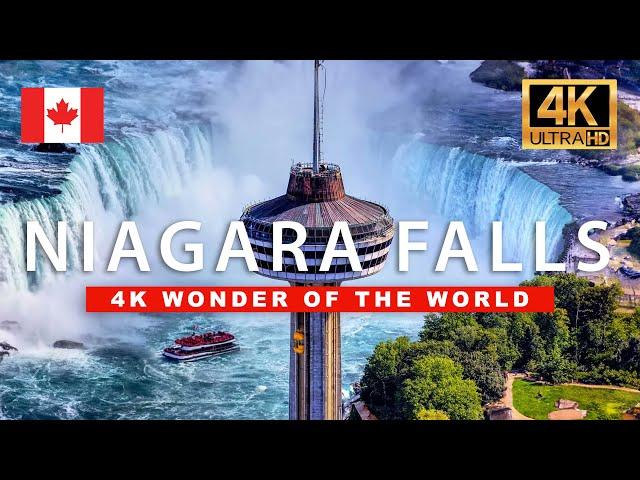  Niagara Falls Wonder of the World Walking Tour - Canada | 4K HDR - 60fps