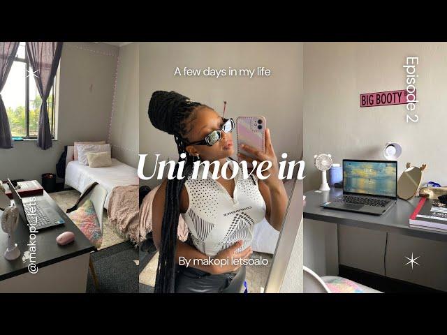 UNI MOVE IN VLOG || Life update | Res tour +room tour | groceries shopping | South African YouTuber