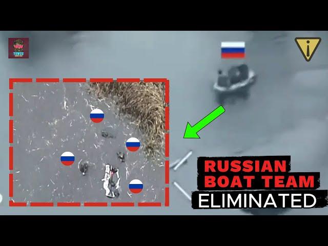 Ukrainian Forces Crushes Russian Troops River Crossing Attempt! Outclass Russian Stealth Tactics!