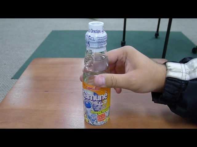 HOW TO: Open a bottle of Ramune.