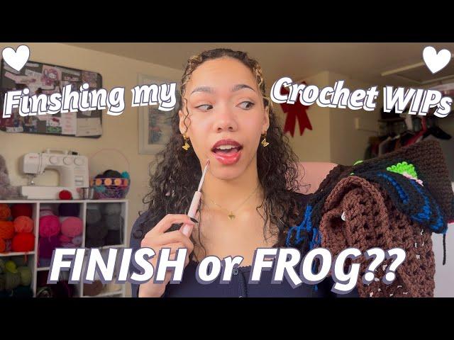 Finishing ALL of My CROCHET WIPs ~ Finish OR Frog??