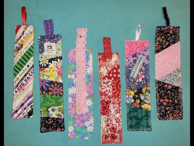 Scrap Fabric Bookmarks