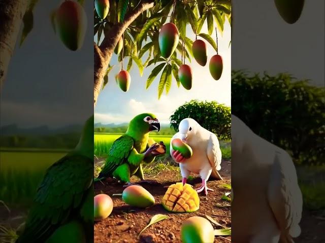 ek din kabooter aam pa phedh lagata hai #cartoon #funny #comedy #trending #facts #shortvideo #viral