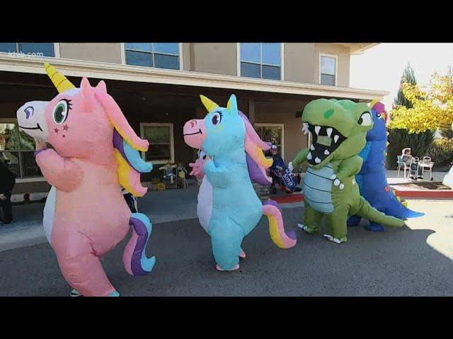 7's HERO: Inflatable costume parade brings joy to local nursing homes and senior care facilities