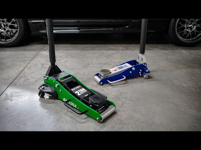 Daytona 2-Ton Racing Aluminum Floor Jack by Harbor Freight - So Cool Looking!