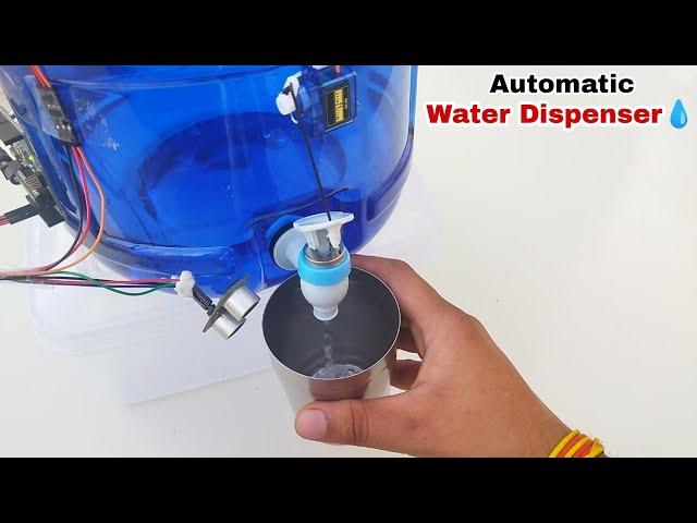 Automatic water dispenser machine,ultrasonic sensor water dispenser,ultrasonic sensor project