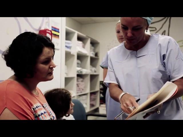 Preparing for surgery at Sydney Children's Hospital, Randwick