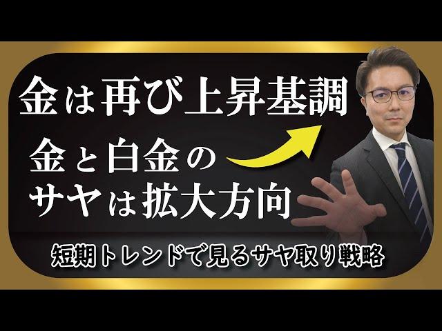 金は再び上昇基調、金と白金のサヤは拡大方向・短期トレンドでみるサヤ取り戦略　2025.03.06配信