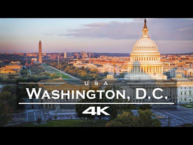 Washington DC - USA  - by drone [4K]