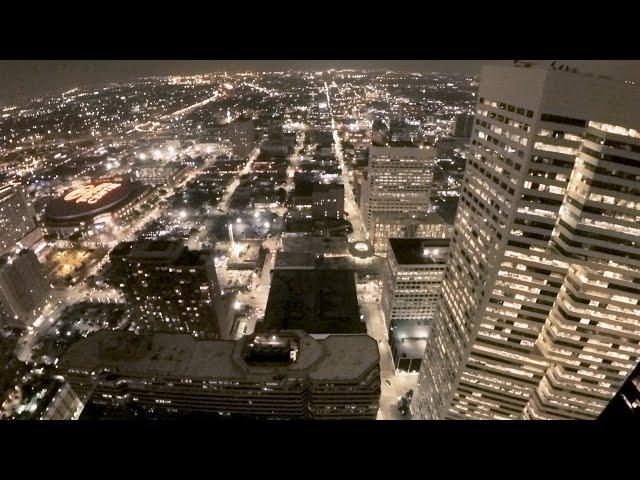 Nighttime BASE jump (Jumper POV)