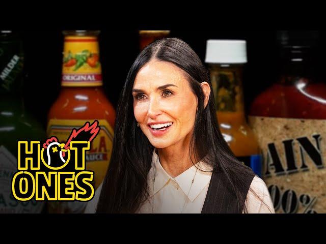 Demi Moore Celebrates Her Birthday While Eating Spicy Wings | Hot Ones