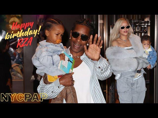 Rihanna and A$AP Rocky  celebrate their son RZA 2nd birthday in NYC.