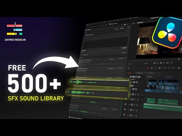 500+ Free Sound Effects for DaVinci Resolve | Easy Sound Library Setup