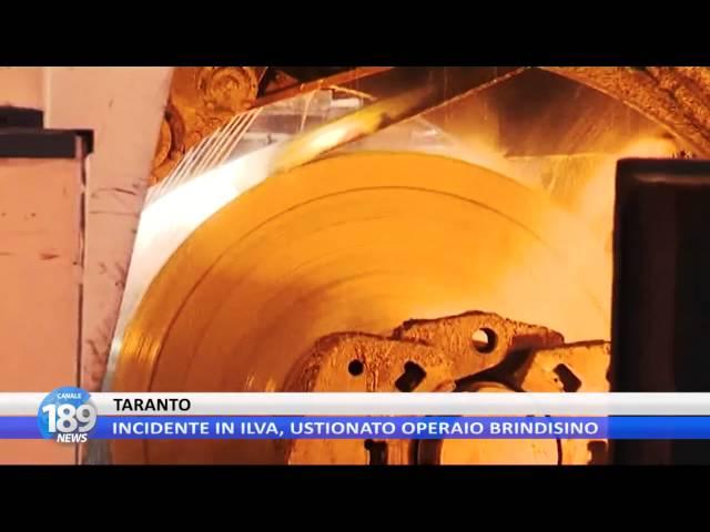 TARANTO: INCIDENTE ILVA, USTIONATO OPERAIO BRINDISINO