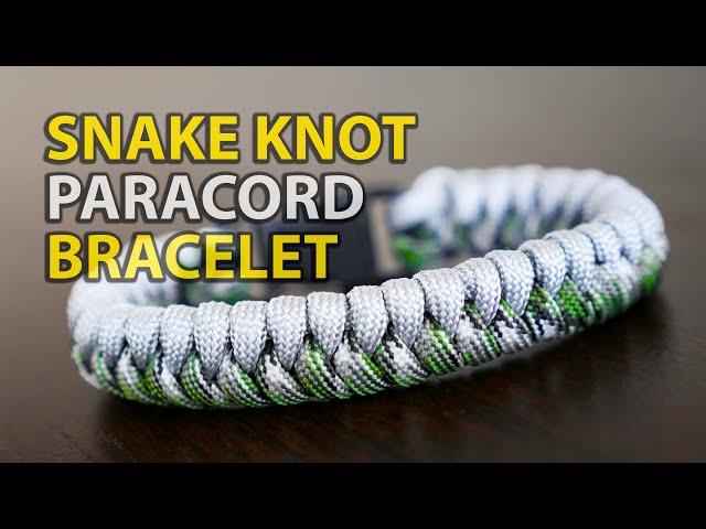 How to Make a Snake Knot Paracord Bracelet with Buckle