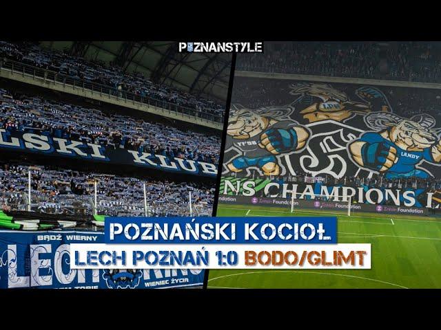 Extremely loud Lech Poznan fans during Conference League match against Bodo (23.02.2023)