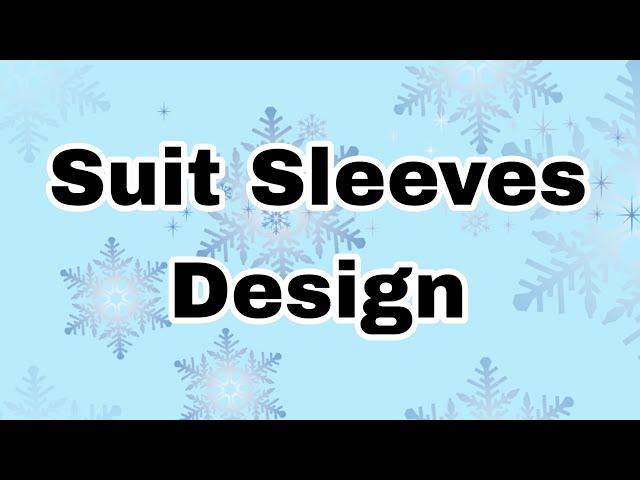 SUIT SLEEVES DESIGN️️|| FASHION FLORA CREATIONS|| VIDEO - 33 || #fashion #sleevs