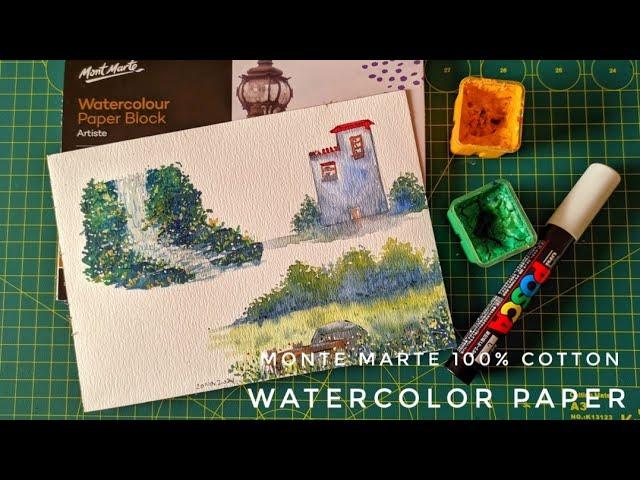 Mont Marte 100% Cotton Watercolor Pad | Art by Taqwa