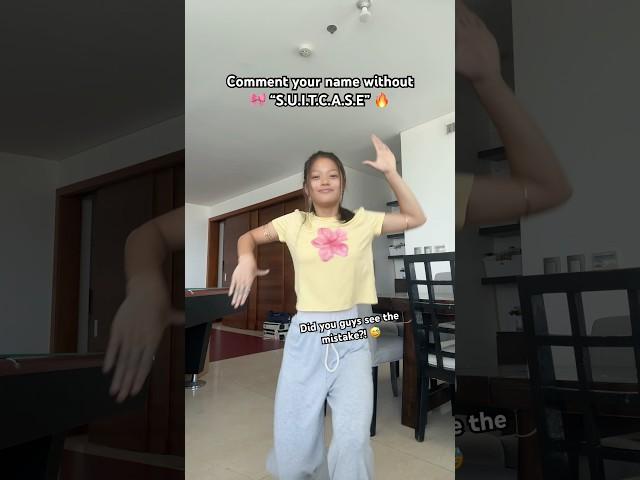 Spell your name without SUITCASE!  #shorts #viral #fyp #zara #dance #youtubeshorts #trending