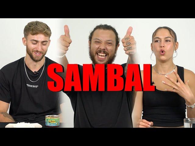 Bule try SAMBAL for first time (Indonesian hot sauce)