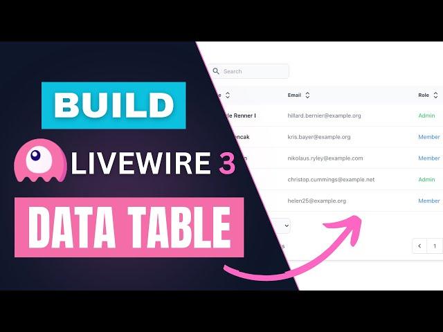 Build Data Table with Livewire 3 for beginners