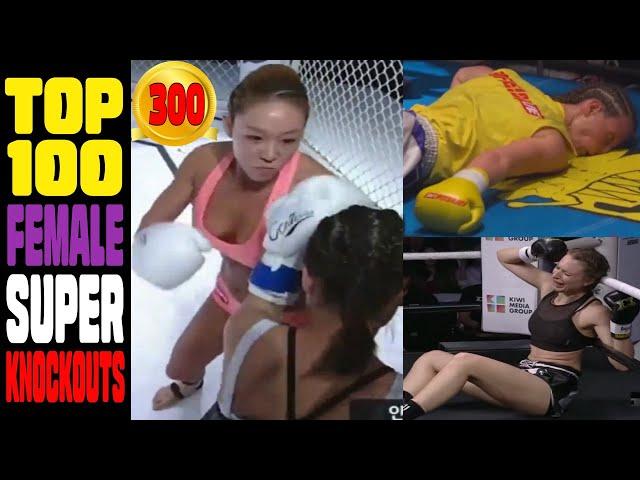 Top 100 FEMALE All-Time Best Crazy Knockouts.